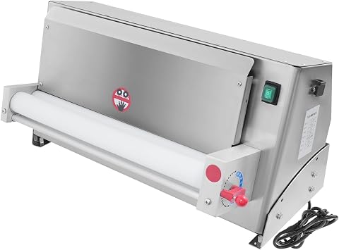Pizza Dough Sheeter Machine, 3-18 inch Automatic Pizza Press Shaping Machine 350W Electric Pasta Pressing Maker with Adjustable Handle for Restaurants Kitchen Commercial