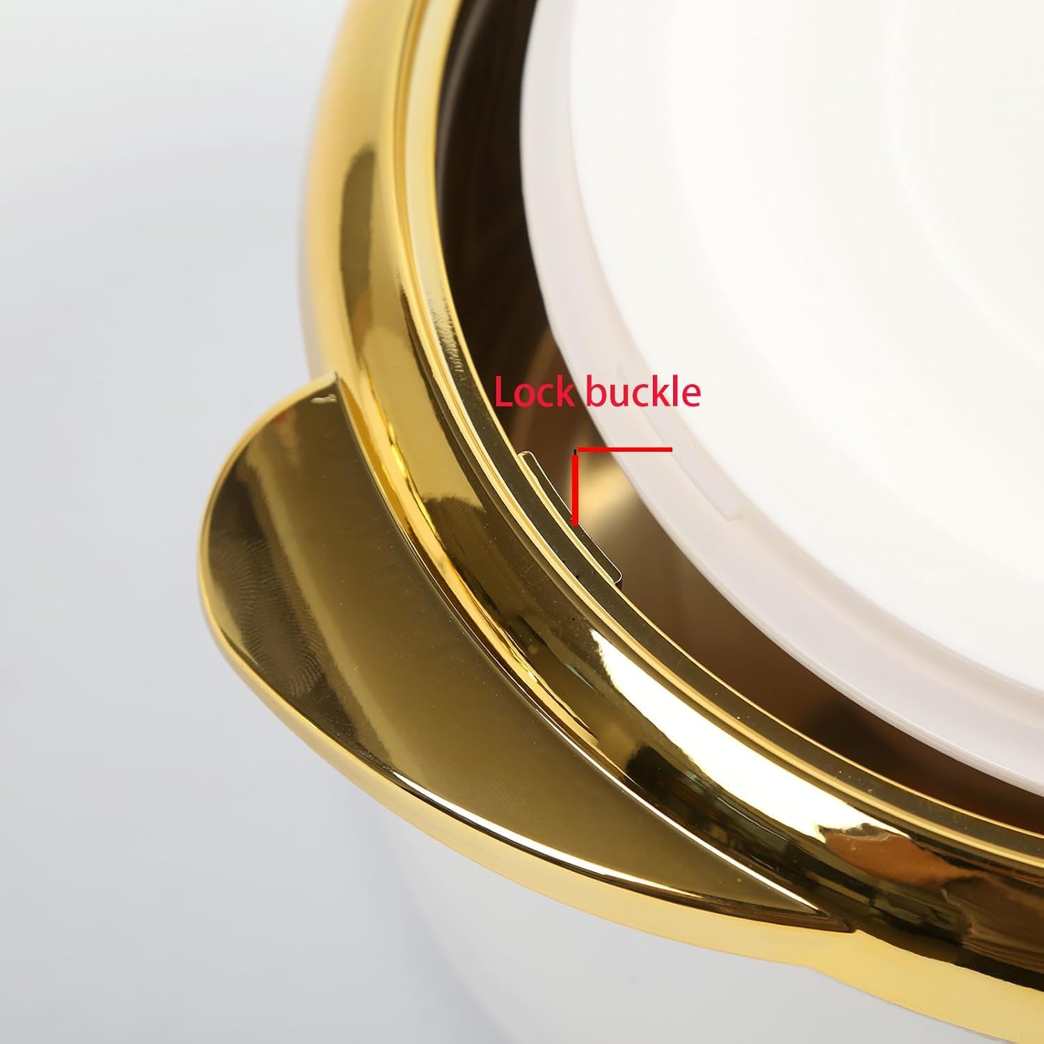Ensemble De 3 Plats à Four Isothermes Haut De Gamme avec Couvercles - Récipients en Acier Inoxydable pour Aliments Chauds Et Froids, Parfaits pour Les Buffets Et Les Marble Bronze 2.6/2.1/1.6 QT