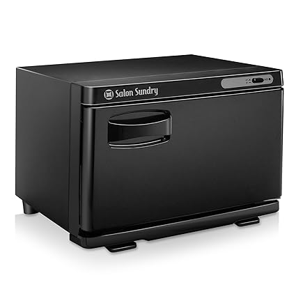 Salon Sundry Professional Hot Towel Warmer Cabinet - Facial Spa and Salon Equipment - Black