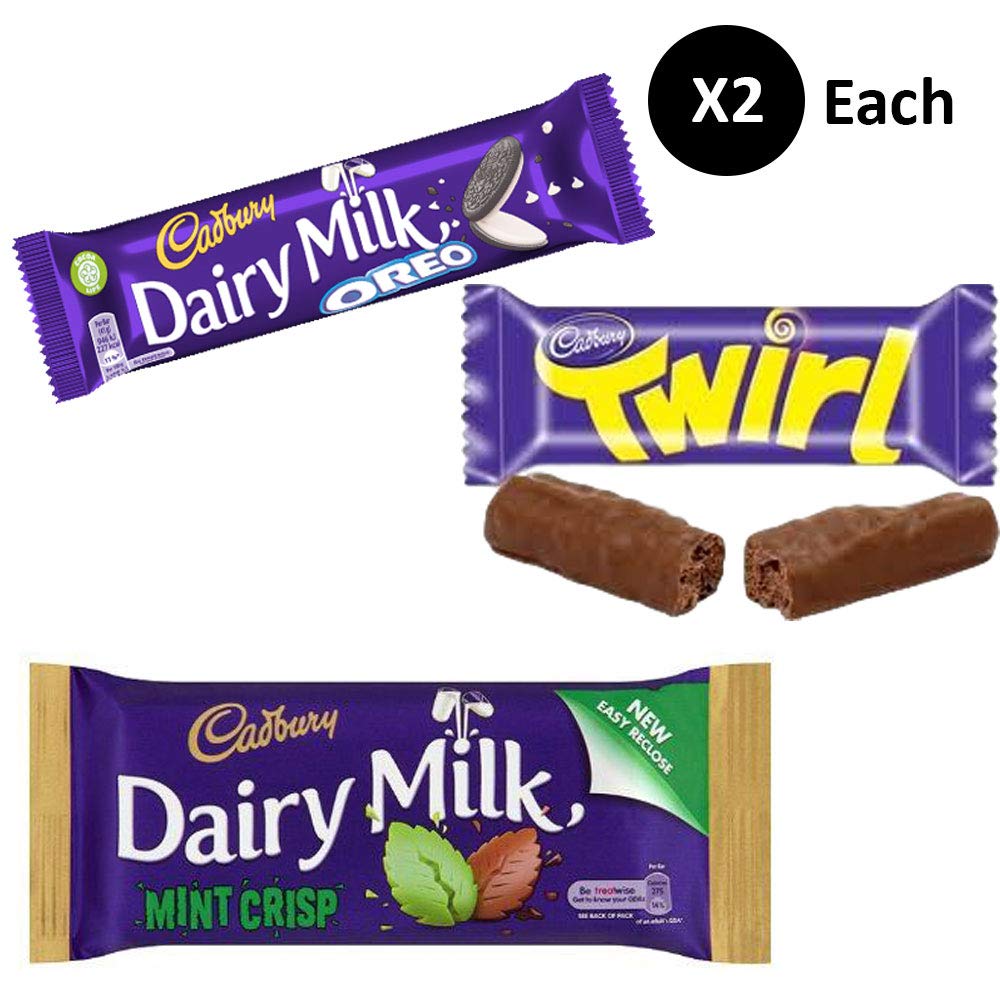 Buy Cadbury Dairy Milk with Oreo + Cadbury Twirl + Cadbury Mint Crisp