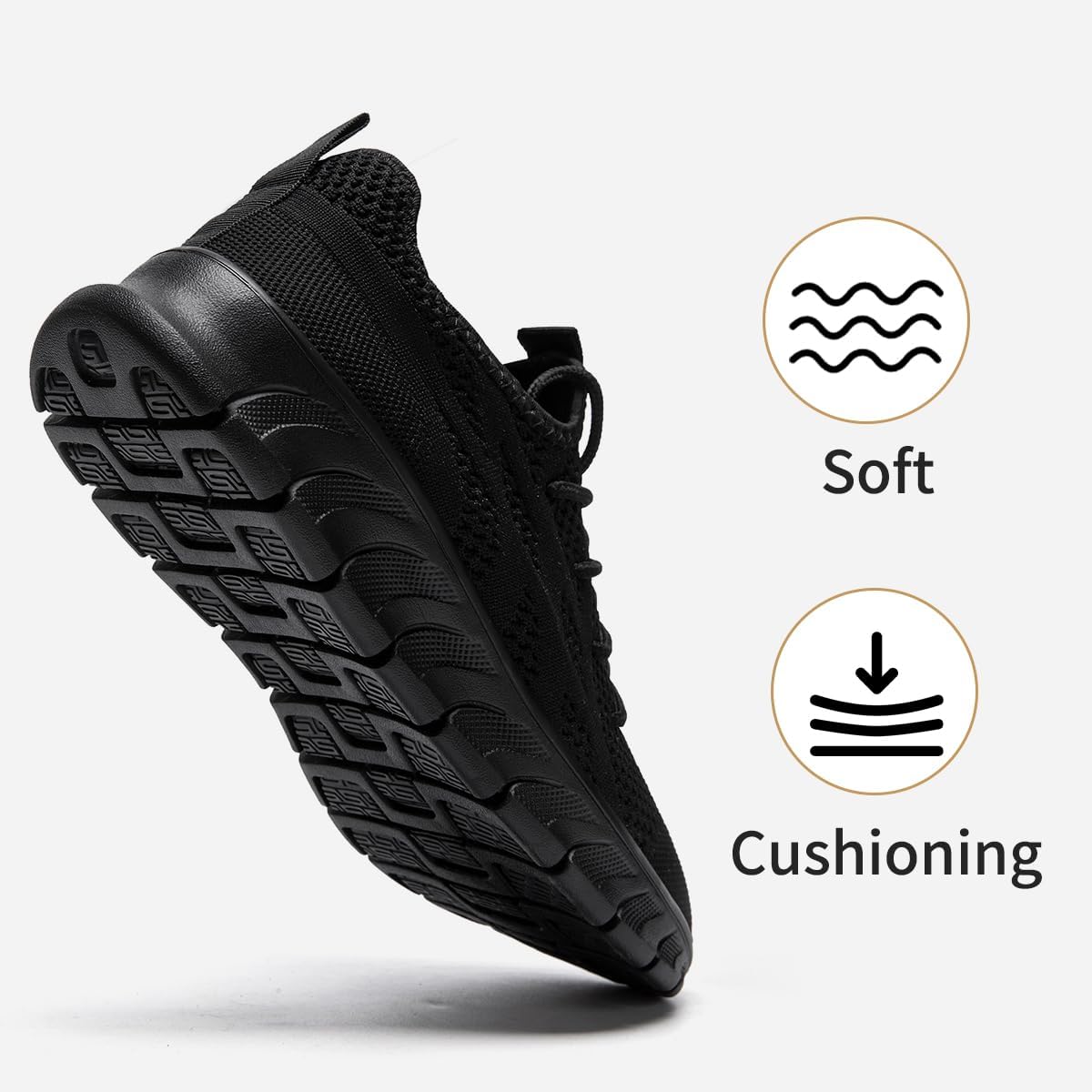 MGBDSZ Womens Walking Running Shoes Slip On Tennis Sneakers Breathable Lightweight Athletic Gym Workout Casual Fashion Fitness Training Shoes - Image 4