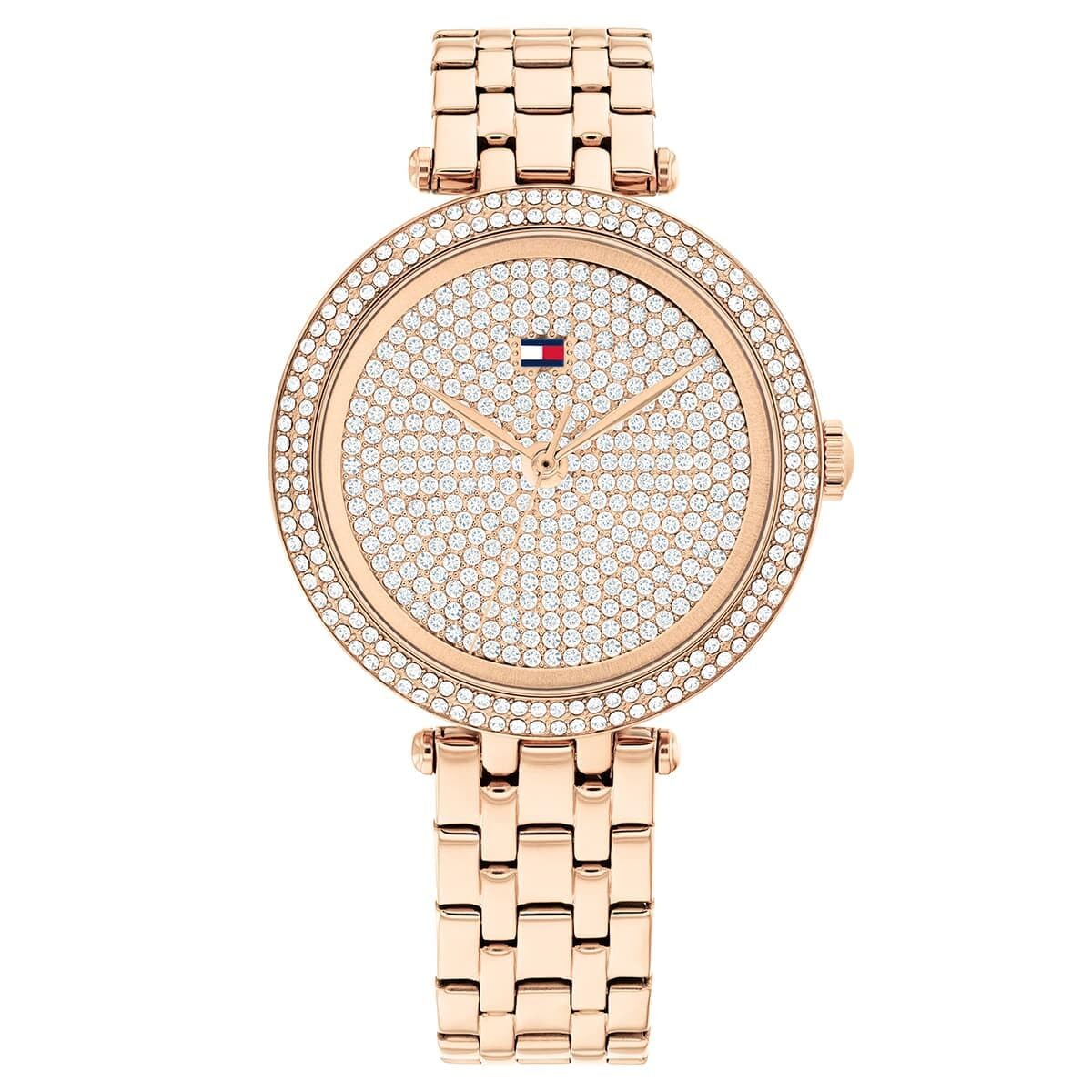 Tommy Hilfiger Orologio Analogico Da Donna Al Quarzo Con Cinturino In Acciaio Inossidabile 1782761, Oro Rosa E Oro Rosa, 34MM, Bracciale-image
