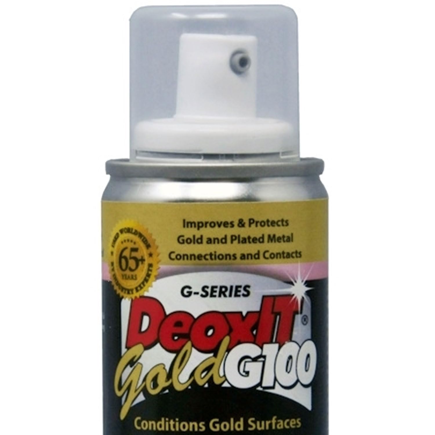 DeoxIT Kontaktreiniger G100PS-2 Gold Spray für Metall-Kontakte mit keepdrum Mikrofasertuch