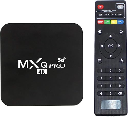 MXQ Pro 5G Android 13.1 TV Box Quad Core Ram 2GB ROM 16GB 4K H.265 HD 3D Dual Band 2.4G/5.8G WiFi Smart Home Media Player