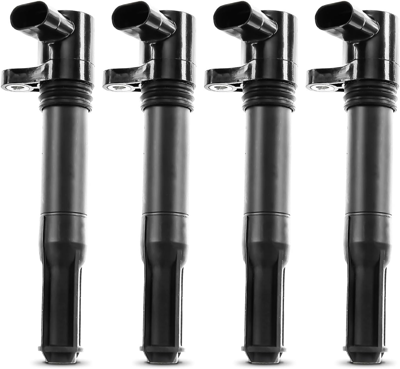 4x Ignition Coil Compatible with Mito 955 500 312 Bravo II 198 Doblo 263 Idea 350 Panda 169 Punto 188 Stilo Musa 1.2L 1.4L 2002-2017 46777288