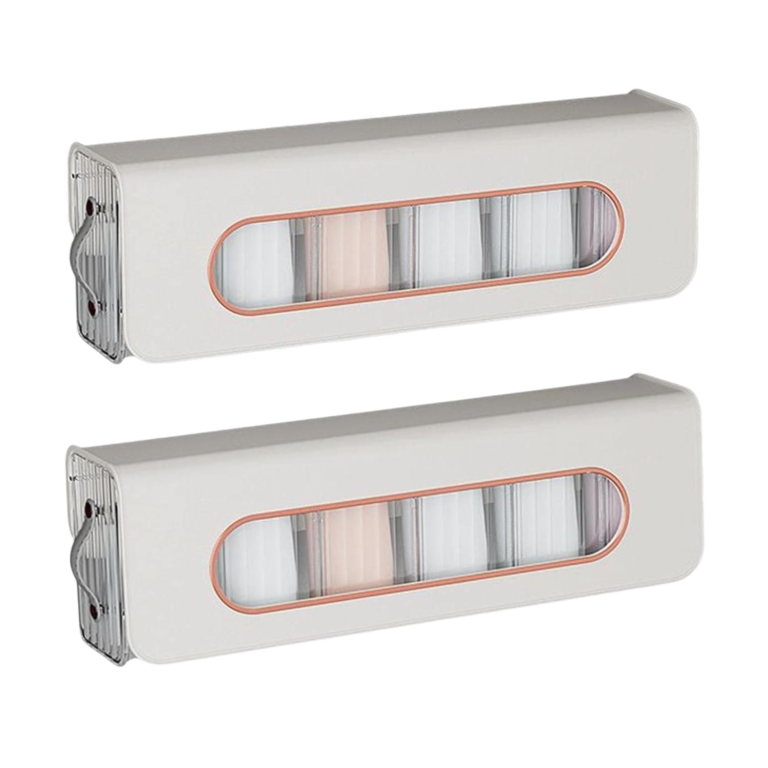 Dec Kitchenpro Underwear Storage Box – 6 Cell Wardrobe Drawer Organizer | Wall Mounted Sock And Bra Storage Box | Closet Organizer Rack for Home Wardrobe And Drawer Storage (Pack Of 2)