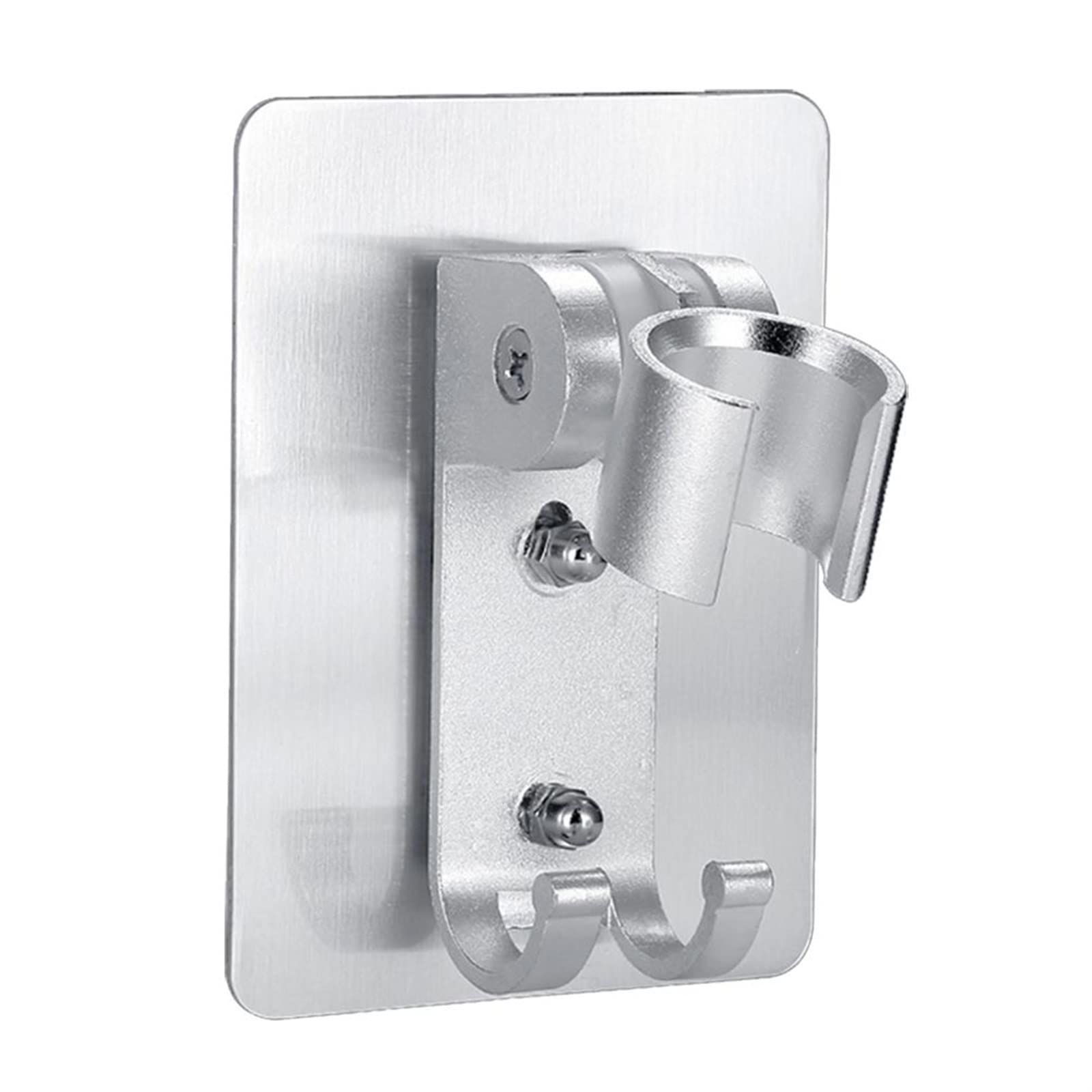 XTYPE Soporte para cabezal de ducha con ventosa fuerte y adhesivo para fijar la boquilla de ducha de baño, soporte ajustable para montaje en pared, herramienta de baño