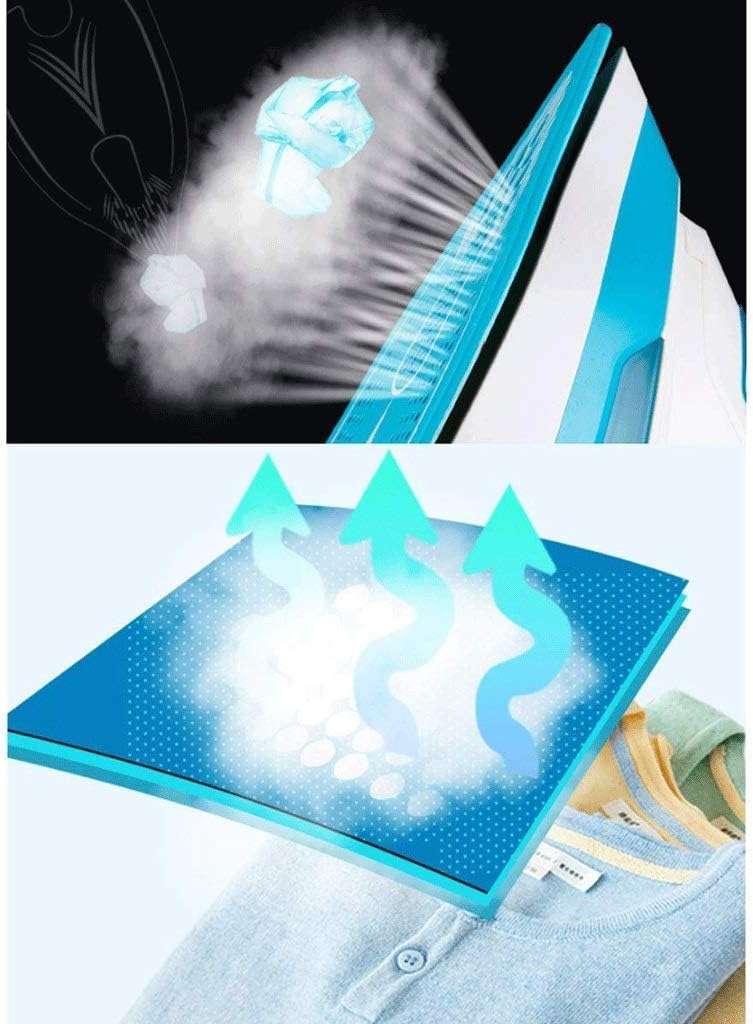 Steam Iron for Clothes with Rapid Even Heat Scratch Resistant Stainless Steel Sole Plate, True Position Axial Aligned Steam Holes