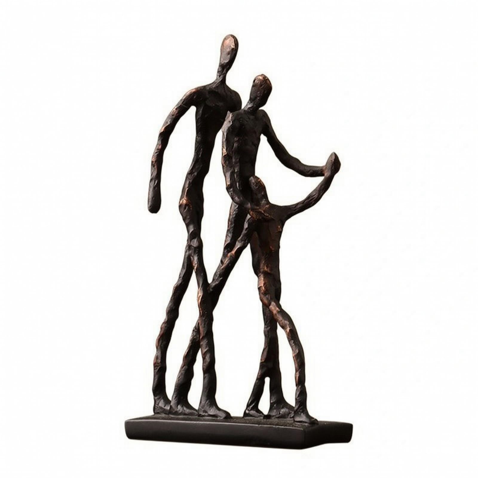 KESOTO Figura con Figuras Individuos Elegante | Nórdico, Figura Base Estable, para Mesa, Bronce