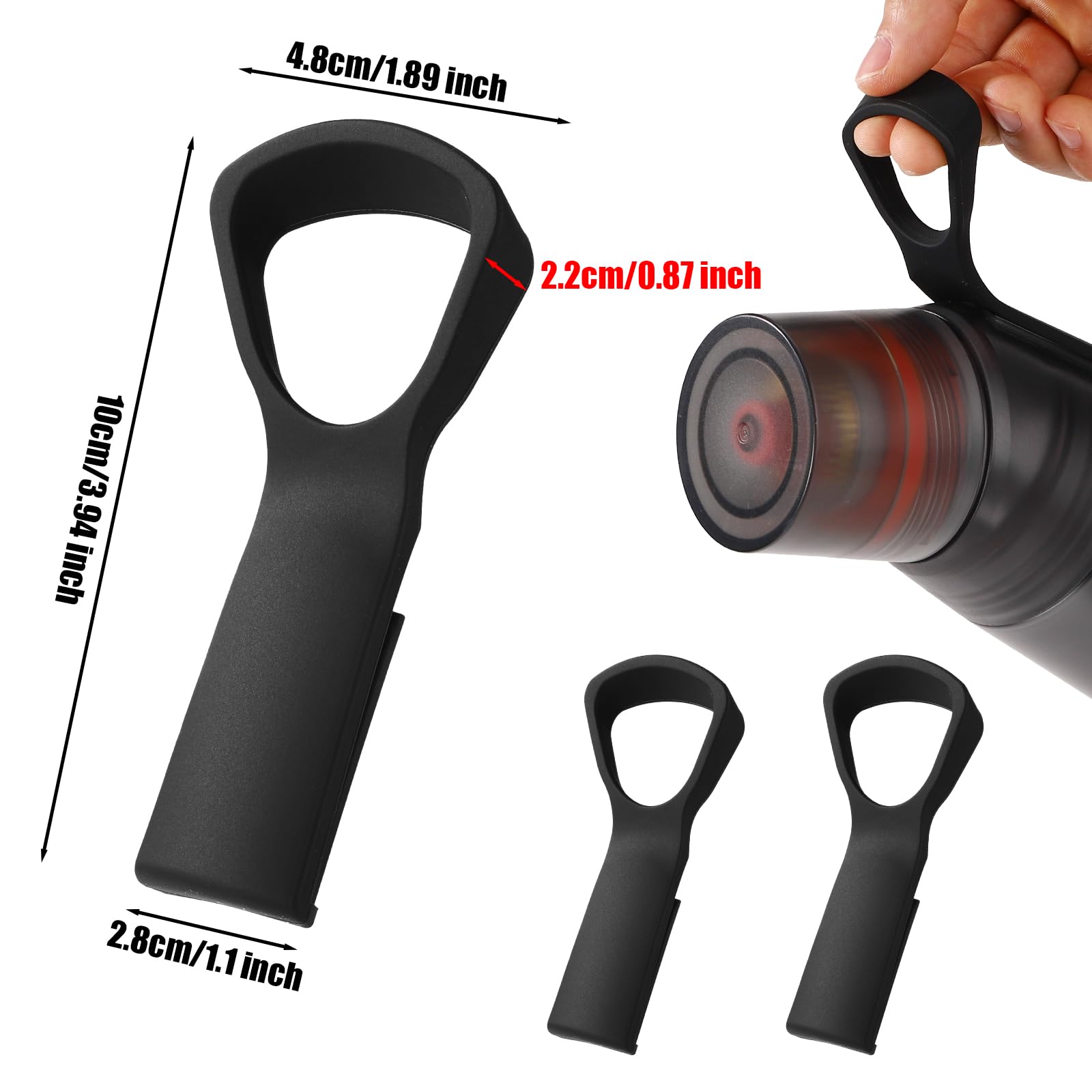 Poignées En Silicone Pour Bouteille Air Up - 2 Pièces - Remplacement Facile - Rose & Bleu Ciel - Pour Sport & Quotidien