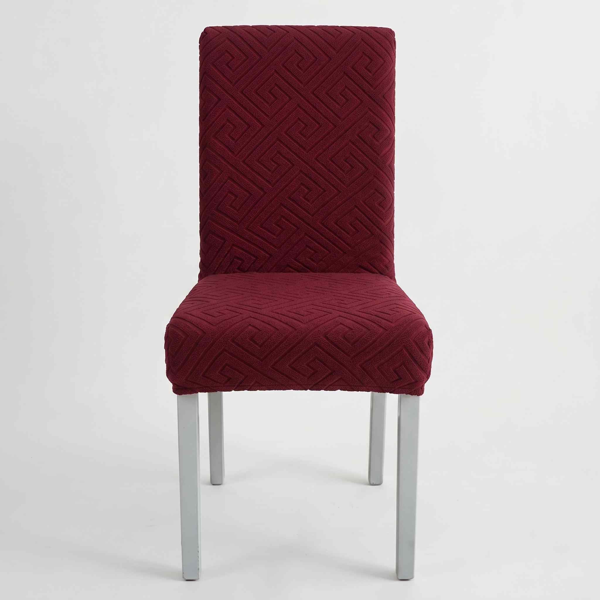 Styleys Elastic Chair Covers - 6 Pack Taupe -16