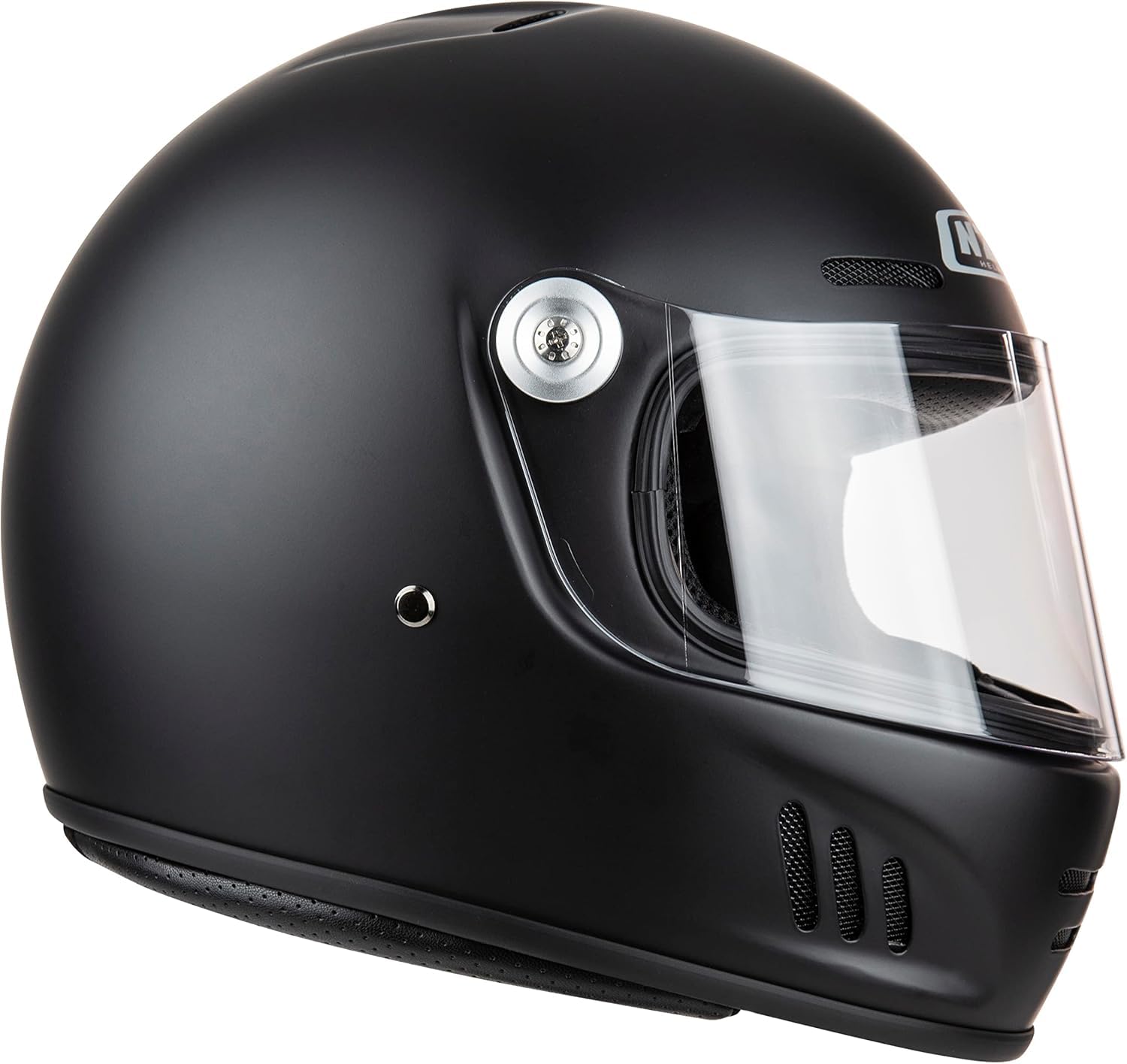 NZI Casco de Moto Integral Club Sv Negro Mate Talla M Fibra de Vidrio
