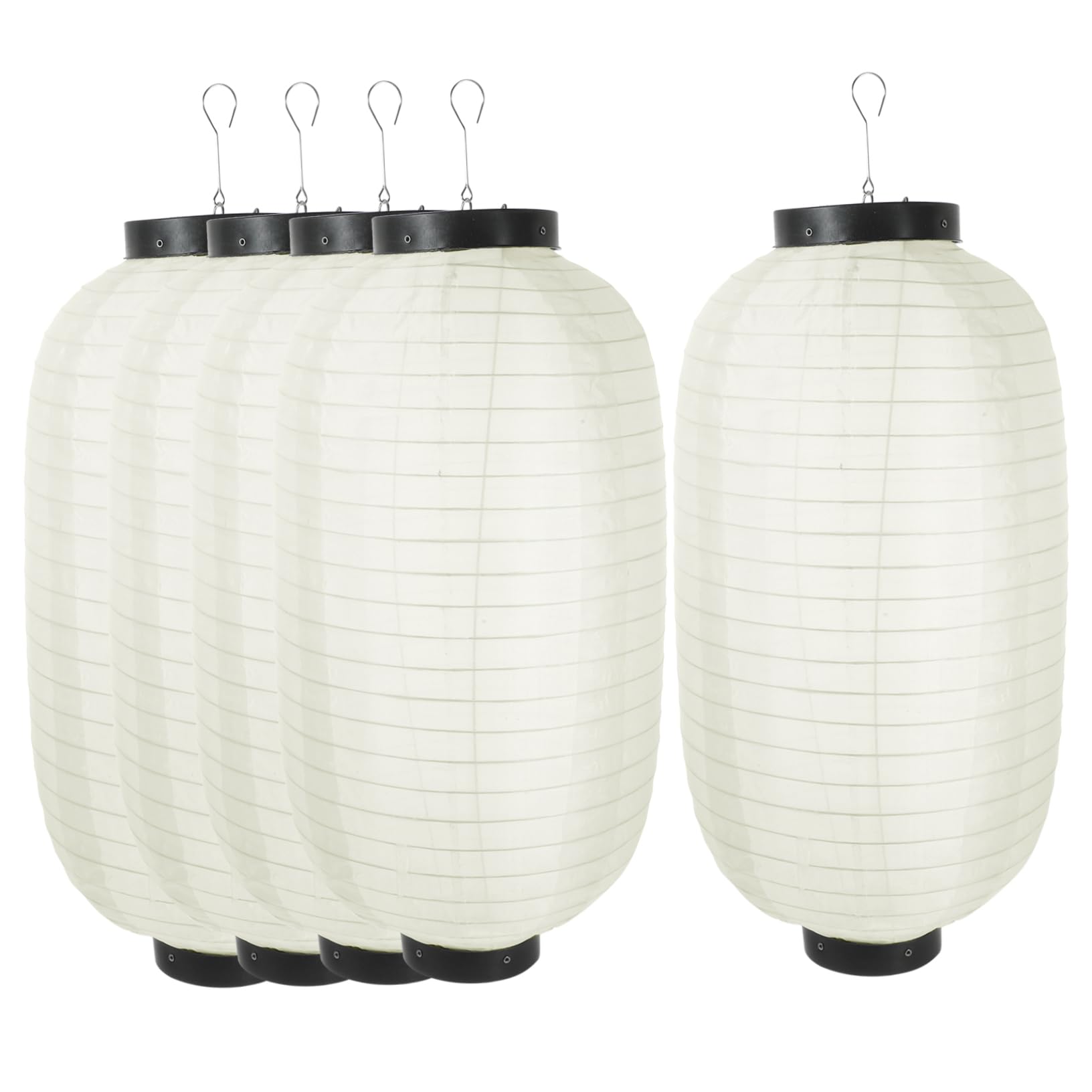 Angoily 5pcs Star Lanterns 24x45cm Frame Waterproof Party Decorations for Wedding Birthday Festival