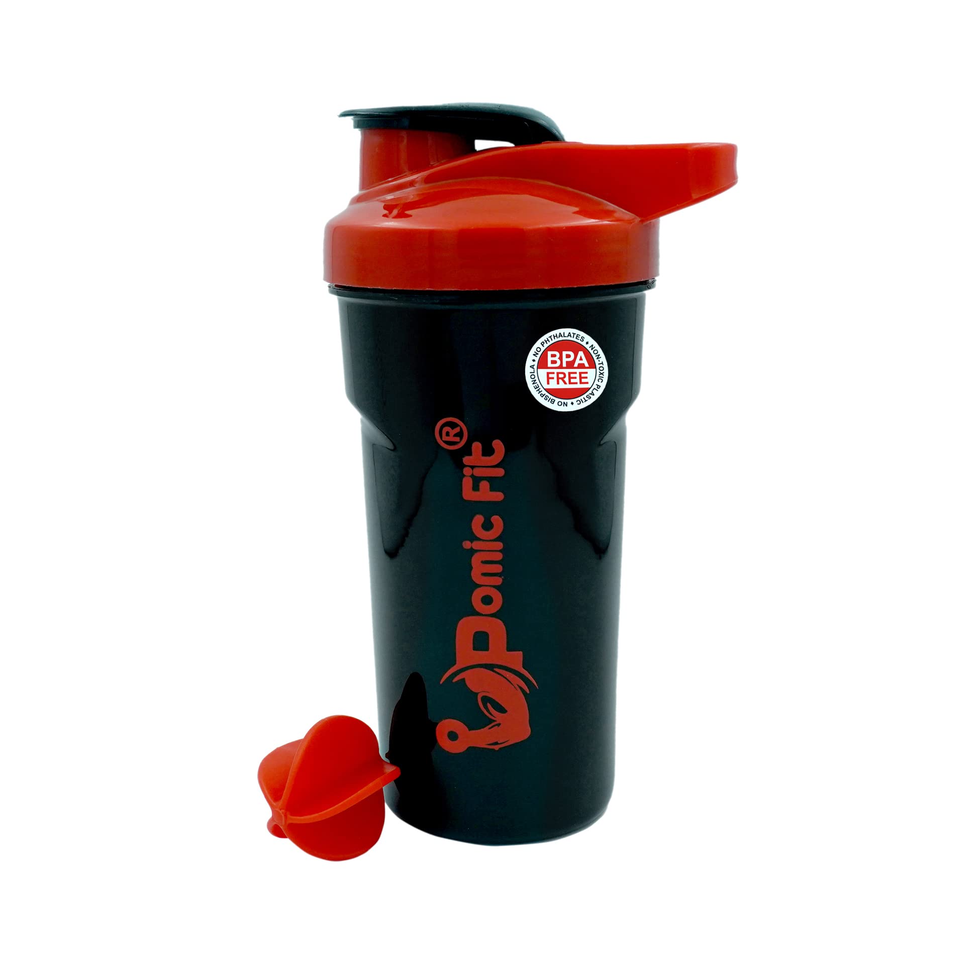 Pomic fit 700ml Plastic Protein Shaker Water Bottle with Powerful Blending Ball Sipper for Gym (Pack of 1) (B09V85B2YN) Amazon Price History, Amazon Price Tracker