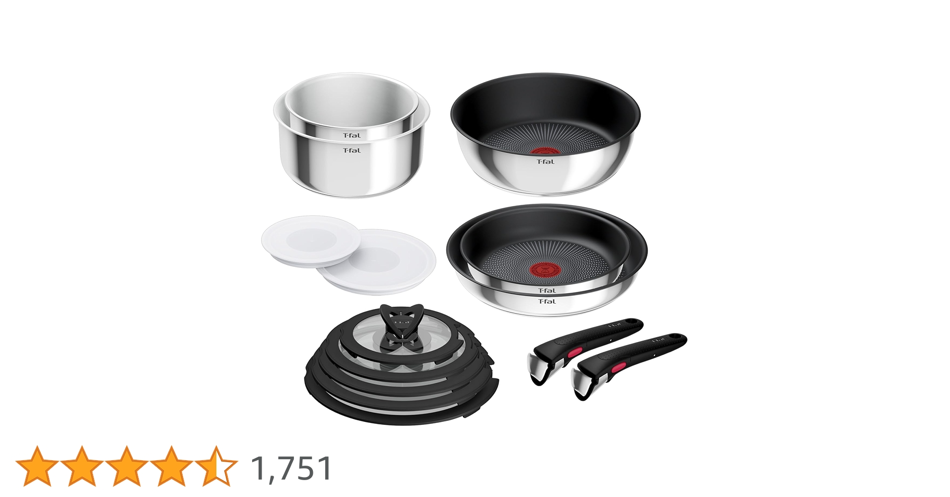 【安心と信頼のブランド】ティファール　グレース　ソースパン　6点　ステンレスIH 安心と信頼のブランド】ティファール グレース ソースパン 6点