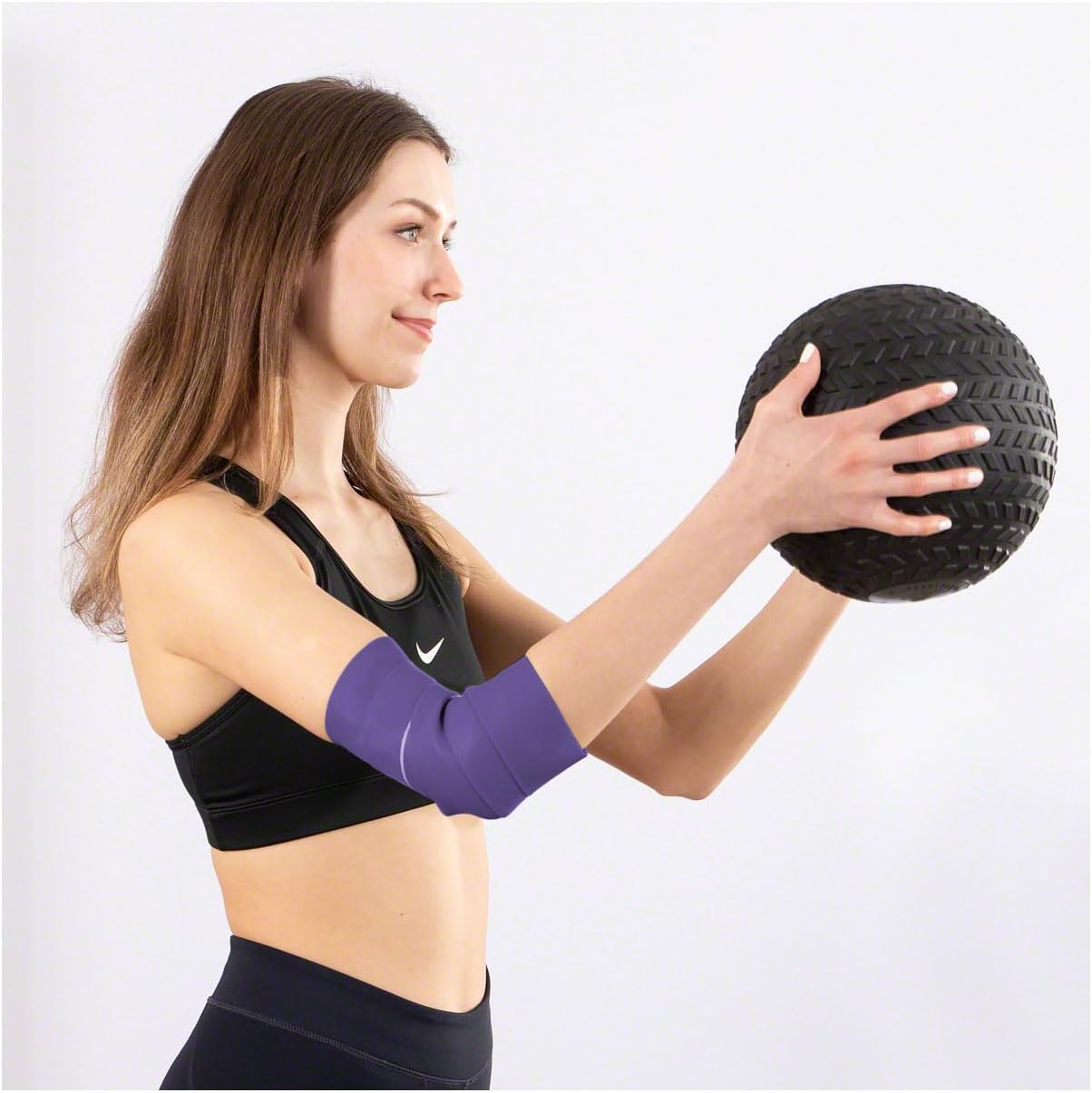 Product of Malaysia (Level 3 Heavy) 2" X 3.5 m Plum Sanctband Comprefloss FlossBand Recovery Band Flossing Sore Muscles Increasing Mobility Stretch Band Reducing Soreness Improving Movement Soreness