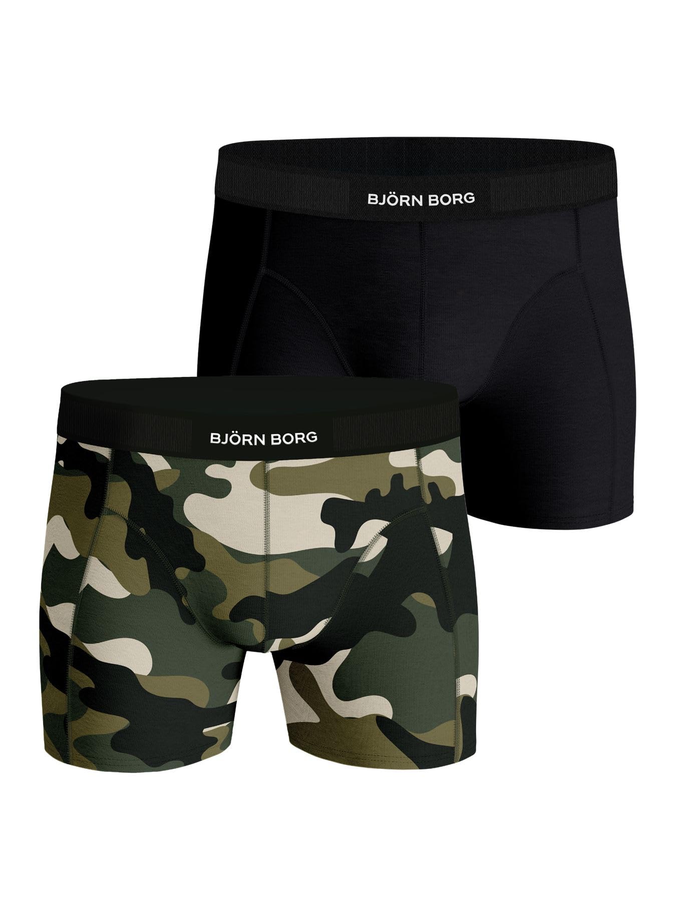 Björn Borg 2 Pack Organic Cotton Stretch Boxer Shorts M Multicolour