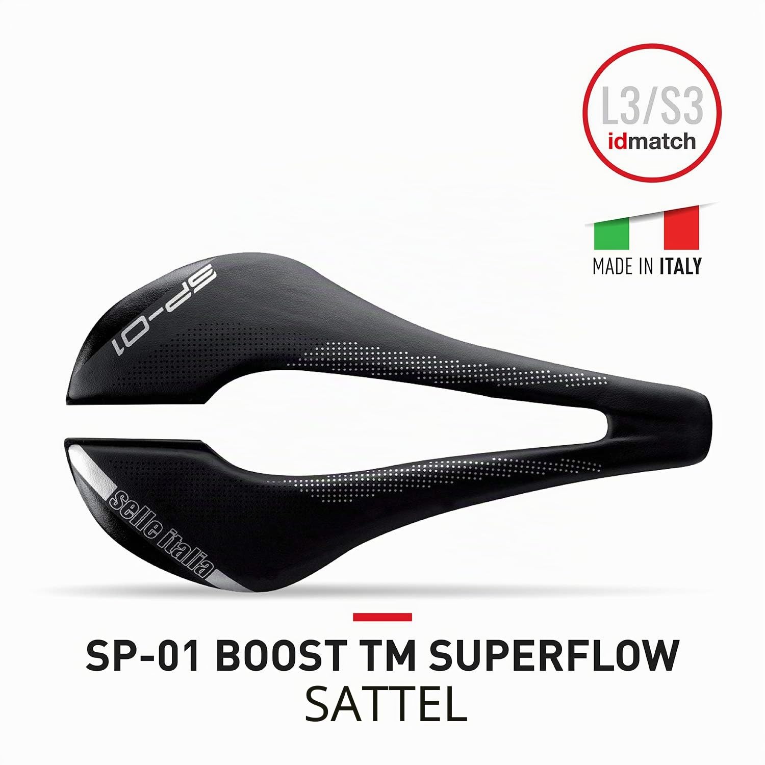 Selle Italia Sp01 Boost Tm Superflow Sattel Black