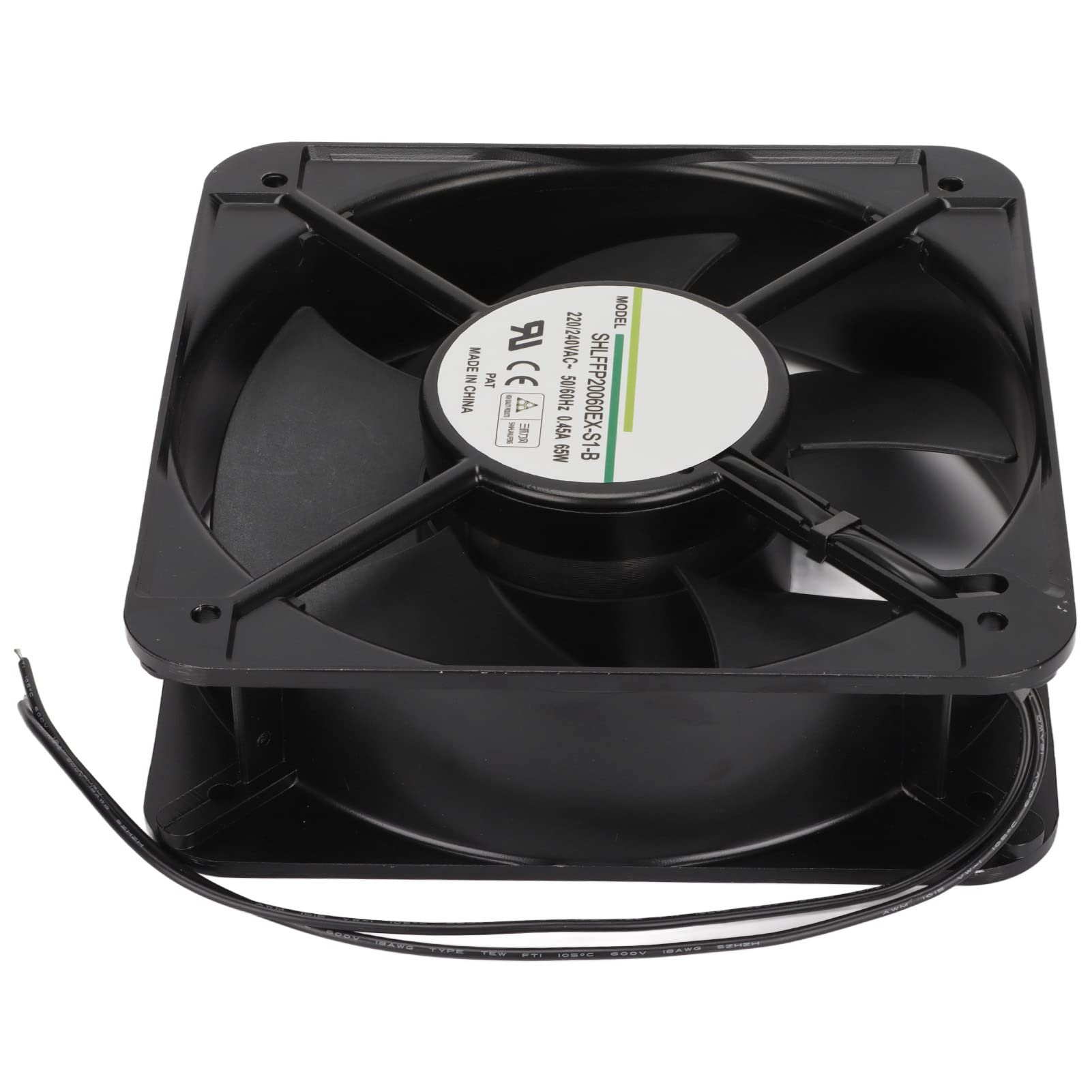 aqxreight Wentylator Chłodzący Przemysłowy Wentylator Chłodzący 200 Mm z Podwójnym łożyskiem do Wentylacji Podwozia Maszyn Zasilacze 220/240 V Wystarczy zainstalować, Użyj Wentylatora Chłodzącego