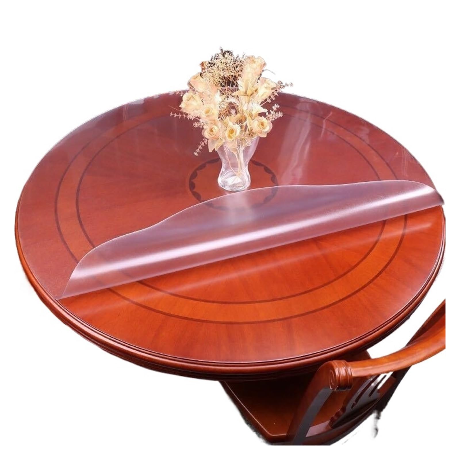 Ygmnqal Frosted 1Mm Round Tablecloth Waterproof Oilproof Pvc