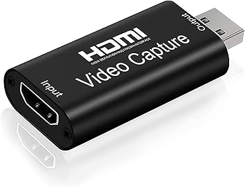 Etzin Audio Video Capture Cards 1080P 60fps, HDMI to USB 2.0 Record to DSLR Camcorder Action Cam Computer Capture Device for Streaming, Live Broadcasting,Teaching, Gaming (USB 2.0 HDMI)