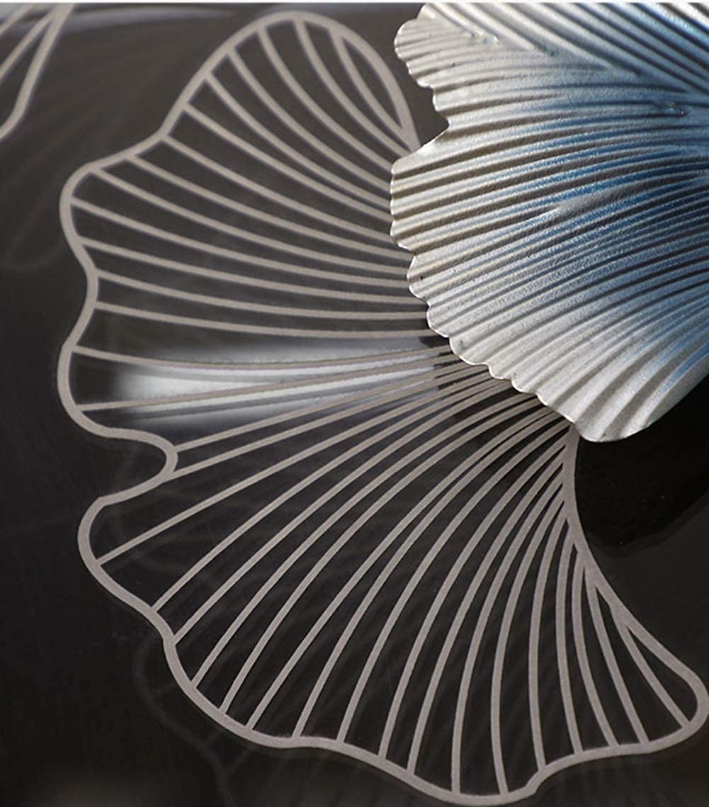 LIUSHI Décoration Murale en métal soudage Manuel Ginkgo biloba Sculpture Murale en Fer Empilage tridimensionnel Art Mural en métal Convient pour la tenture Murale de l'hôtel de la Chambre du Salon