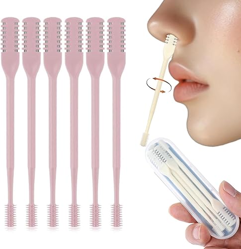 Miniatura 19 de Herramienta removedor de vello nasal de 360°, recortadora de vello nasal portátil para hombres y mujeres, cortador de pelo nasal 2 en 1, cuchillo