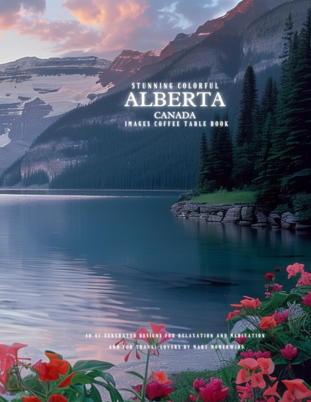 Stunning Colorful Alberta Canada Images Coffee Table Book: 40 AI-Generated Designs for Relaxation and Meditation and for Travel Lovers