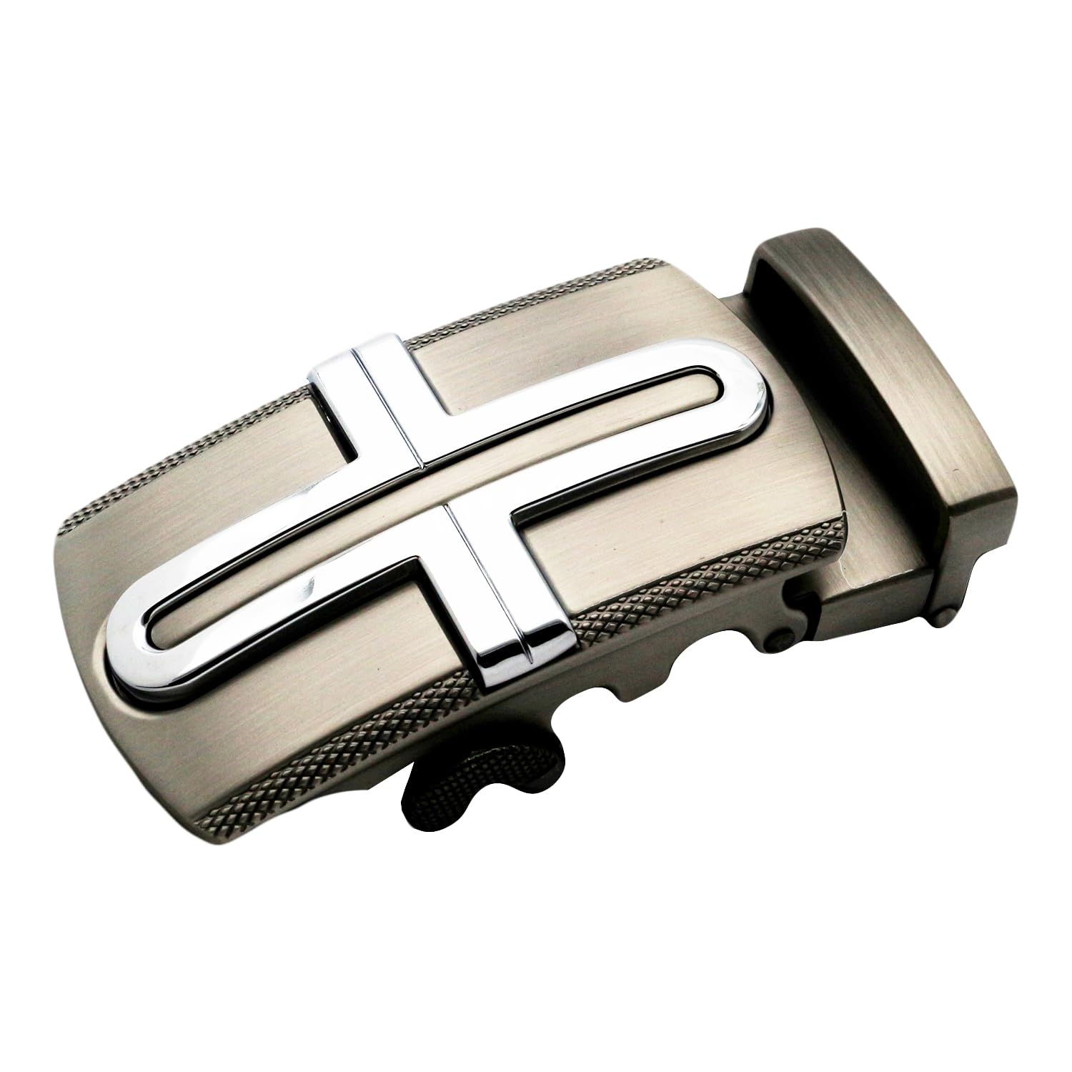QHA Mens Ratchet Automatic Belt Buckle Only Replacement For 35mm Wide Belts Q98A48