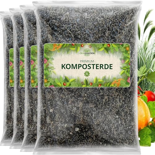 ORAGARDEN Kompost 12L - Nährstoffreiche Komposterde für gesunde...