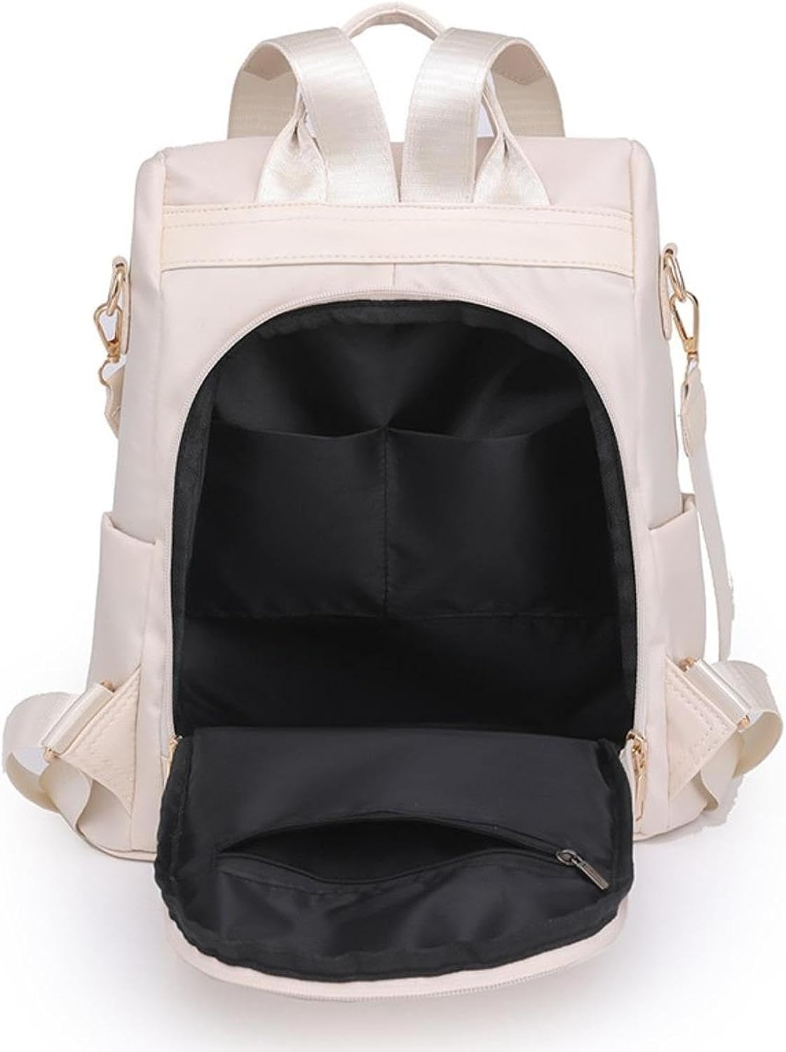 Backpack Purse Daily Daypack for Travel Women Shopping Working, Beige