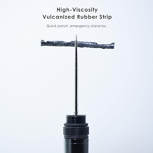 Miniatura 4 de Generic TO.Kits+ Kit de reparación de neumáticos sin cámara portátil, aluminio negro, kit de reparación de bicicletas para bricolaje, arreglo plano