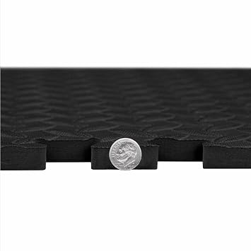 IncStores 5/8 Inch Thick Diamond Soft Foam Flooring Tiles | High-Density Interlocking Foam Tiles for Rugged Style in Your Home Gym, Playroom, and More