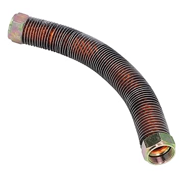 Air Compressor Discharge Tube, 25mm Diameter Replacement Brass Plated Air Compressor Connecting Pipe for Truck for Train Horn for Car(Head Tube 2090)