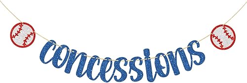 Cartel de concesiones de béisbol, decoración temática deportiva de béisbol para fiestas, suministros de fiesta de cumpleaños, decoración temática de