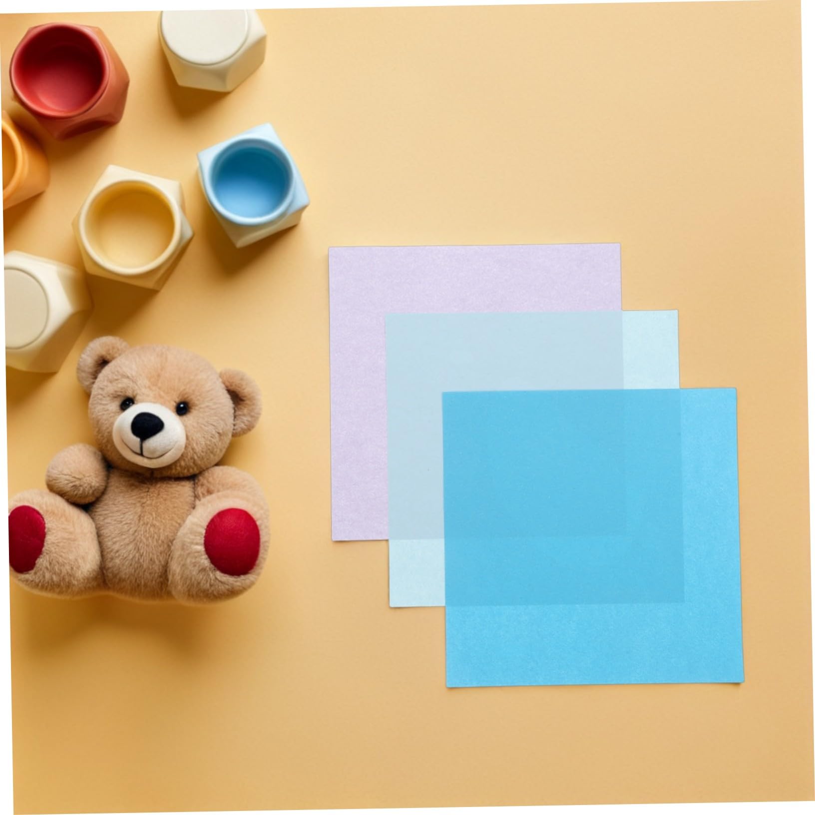 Operitacx Carta Origami Colorata Doppia Faccia 15 Centimetri 600 Pezzi per Attività Creative per Bambini