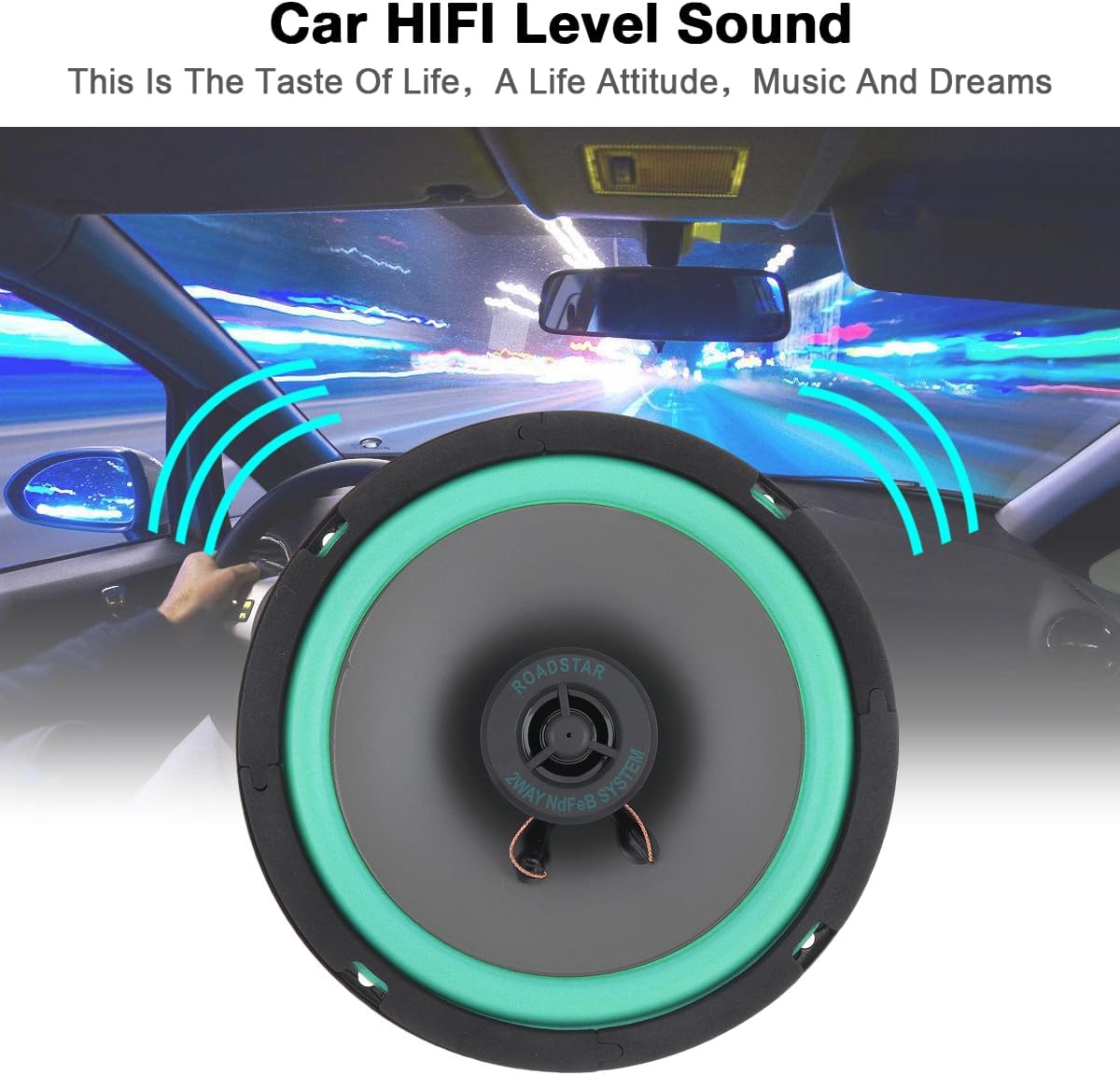 1 Piece 6.5 Inch 160W Universal Car HiFi Coaxial Speakers Vehicle Door Auto Audio Music Stereo Full Range Frequency Loudspeaker image 3