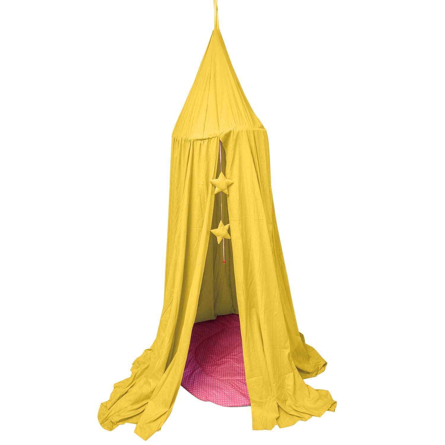 Creative Textiles Magic Hanging Canopy Will give Warm and Comfort to Your Kids Room (Yellow) - Image 5 thumbnail
