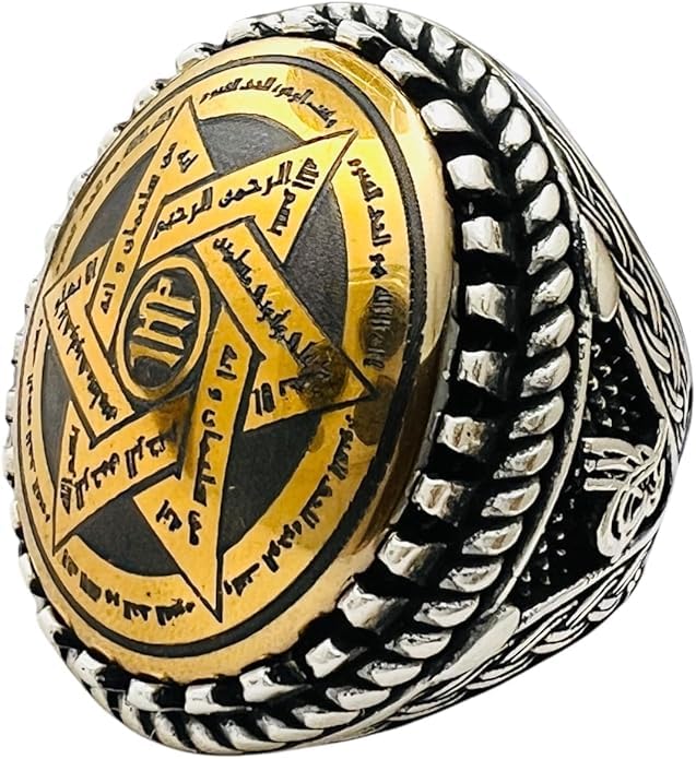 David Star Seal of Solomon – Genuine Hadid Cini 925 Sterling Silver Islamic Talisman Jewelry