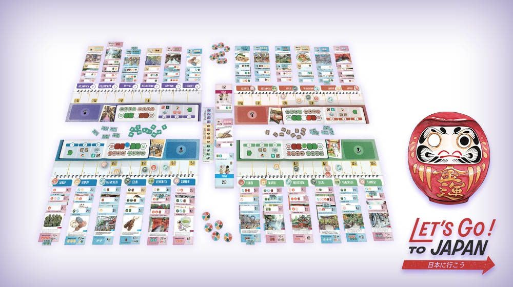 Don't Panic Games | Let's Go ! to Japan | Jeu de société | À partir de 10 Ans | 1 à 4 Joueurs | 45 Minutes | Version Française