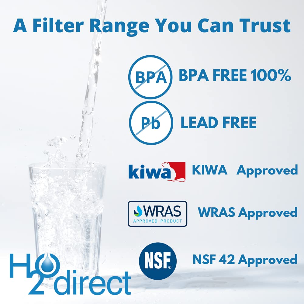 3 filtros universales para frigorífico Microfilter K3 de 1 micra con bloque de carbono, compatible con Samsung, LG, Daewoo, Rangemaster, Beko