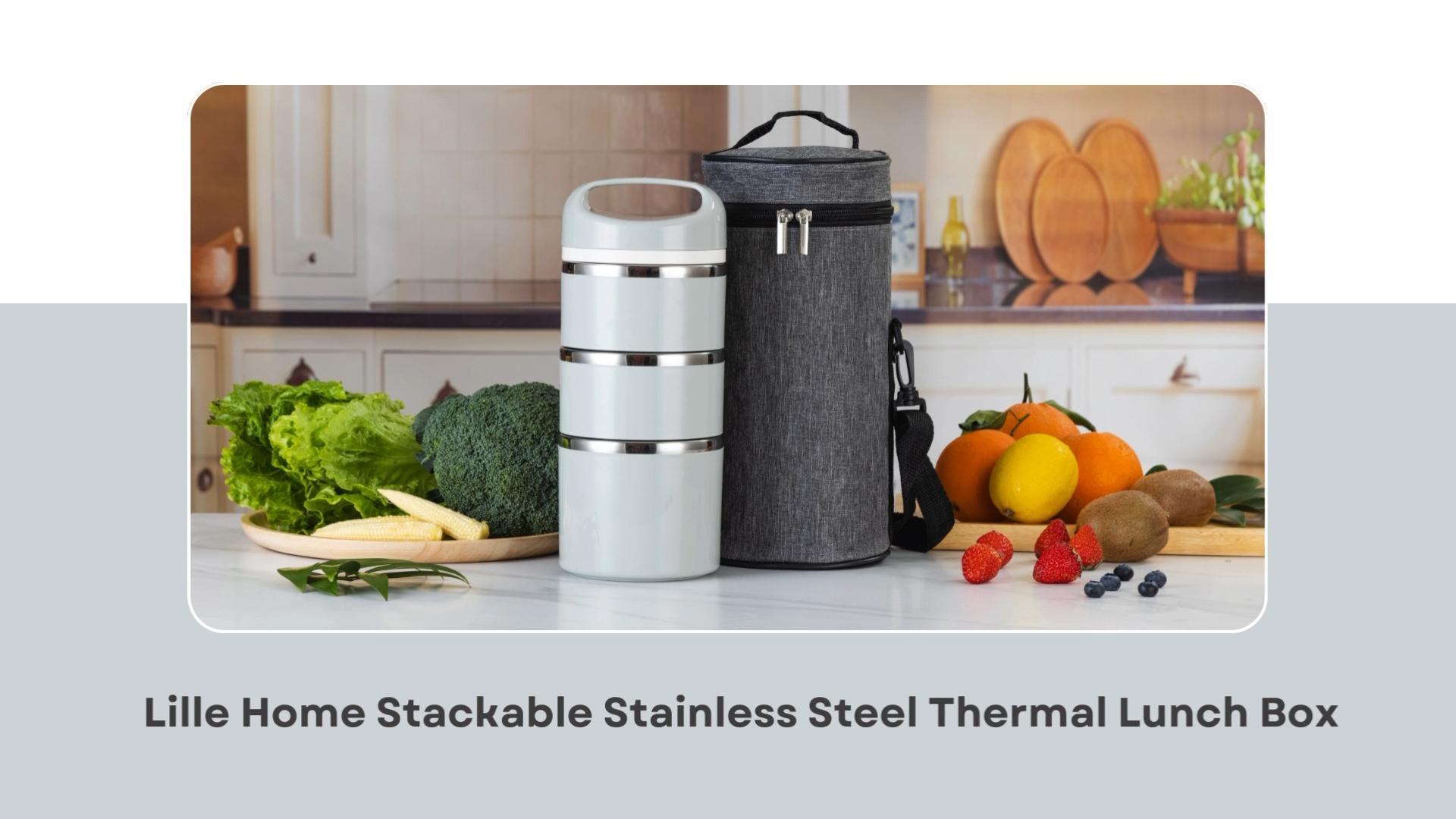 Amazon.com: Lille Home Stackable Stainless Steel Thermal