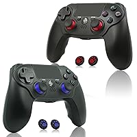 Vista 1 de citnh 2 Pack Wireless Controller for PS4，Compatible with PS4/Slim/Pro/PC，Double Shock 6-Axis Motion Sensor，Built-in Speaker &