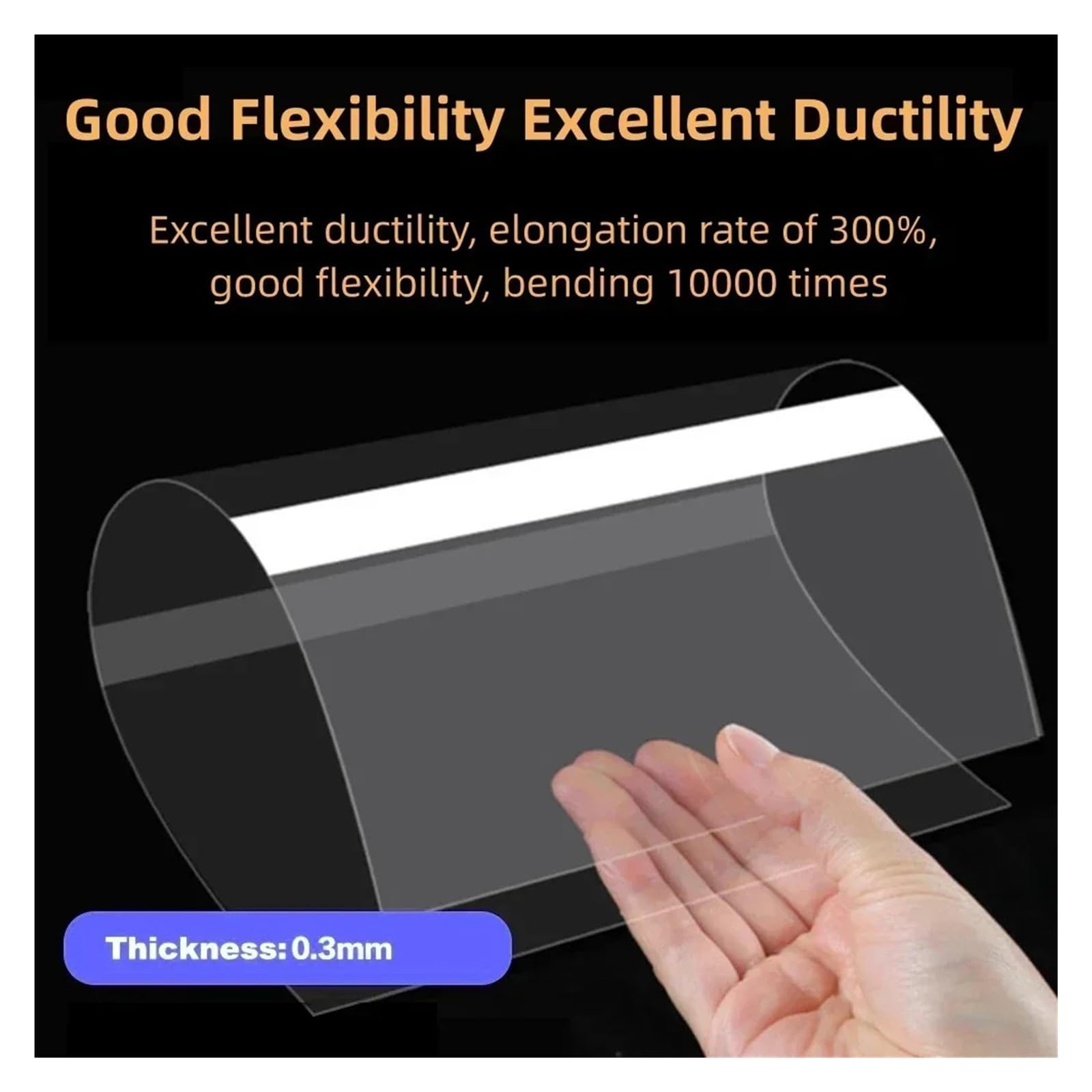 Película ACF de 5 uds Compatible con ELEGOO, Compatible con Phrozen | Película de 7 pulgadas, tamaño 235×160 mm, grosor 0,3 mm, Mars 4 Ultra/Mars 5 Ultra