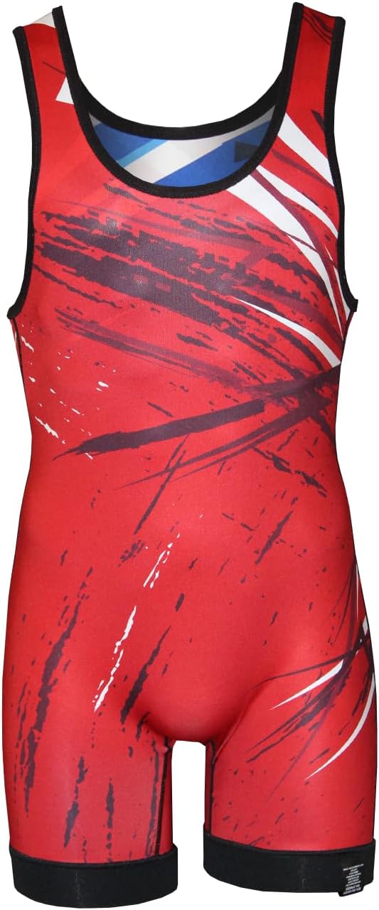 Matman USA The Breakdown Reversible Men's & Boy's Wrestling - Weightlifting - Exercise Singlet - Made in the U.S.A.