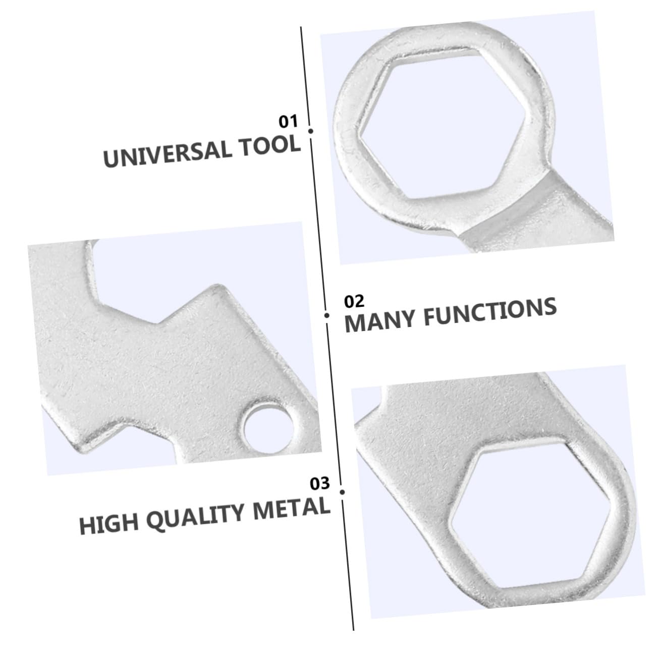 POPETPOP Skateboard Spanner 4-Piece Tool Set Compact and Portable for Quick Repairs