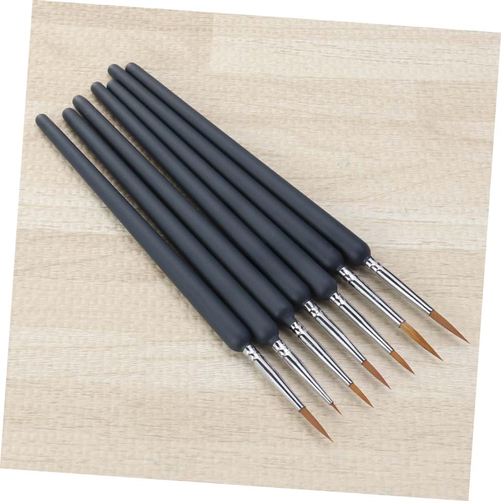 SEWACC 135 Piezas Pluma De Dibujo Lineal Pelo De Pincel De Pintura Pequeño Pincel De Pintura Acuarela Pinceles De Arte En Miniatura Decoración Niños Cepillos para El Cabello