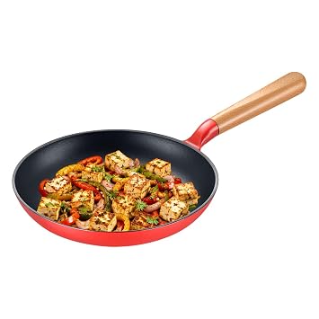 Prestige Castlite Enamel Coated Cast Iron Fry Pan 20cm/0.8L | Lightweight, High Heat Retention | Enamel Coated | Gas & Induction Compatible|Low-Oil Cooking|Stay-Cool Handle | Easy Clean |15Y Warranty