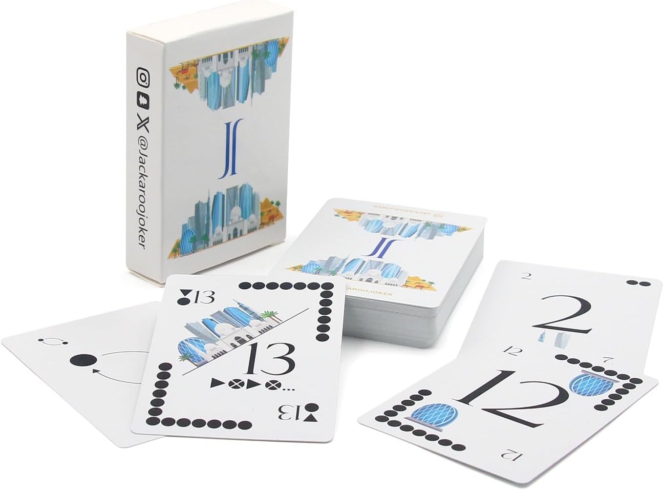 Jackaroo Joker Jakaroo Playing Cards 100% Plastic for Jakaroo Board game ورق لعب جاكارو1 Deck - Limited Edition Design