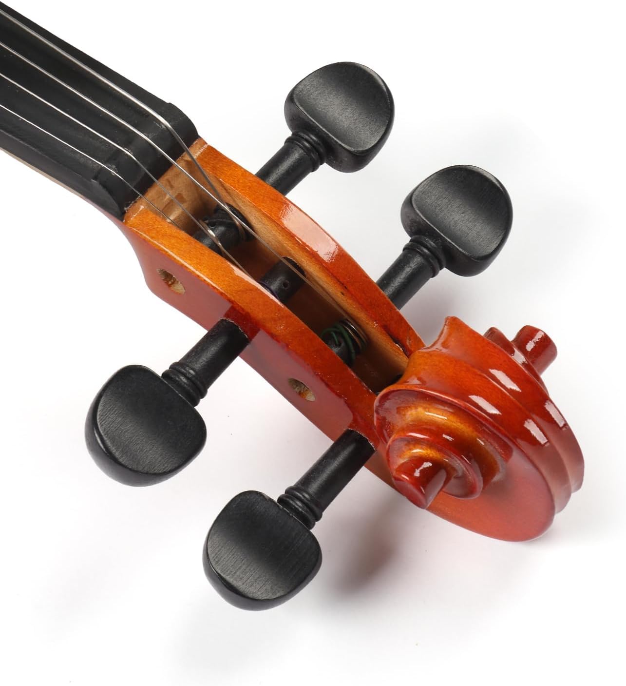 1/2 Violin for Beginner, Violin 1/2 Size for Kids Age 7-9, Student, Half Size Acoustic Violins with Hard Case, Bow, Rosin, Bridge (Natural – Reddish Tone)